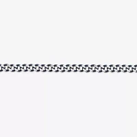 Mens Stainless Steel Inch Curb Chain Necklace