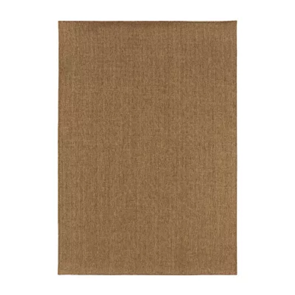 Covington Home Kehlani Basket Weave Indoor Outdoor Rectangular Accent Rug