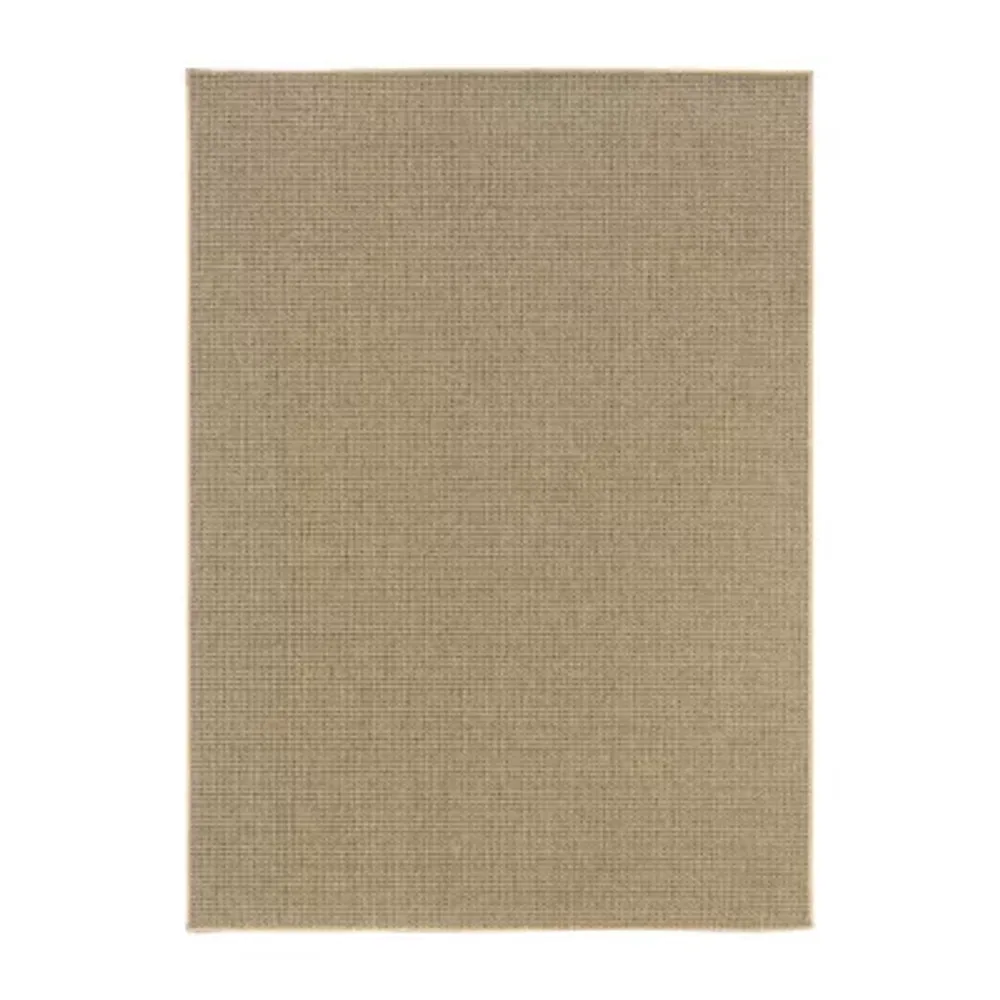 Covington Home Kehlani Flat Woven Solid Indoor Outdoor Rectangular Accent Rug