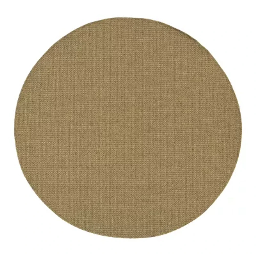 Covington Home Kehlani Panama Weave 7'10"X7'10" Indoor Outdoor Round Area Rug