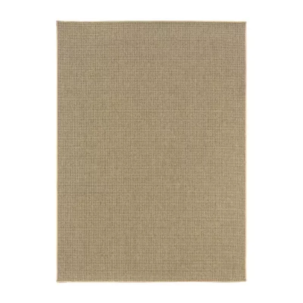 Covington Home Kehlani Flat Woven Solid Indoor Outdoor Rectangular Area Rug
