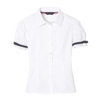 French Toast Toddler Girls Short Sleeve Fitted Regular Fit Button-Down Shirt
