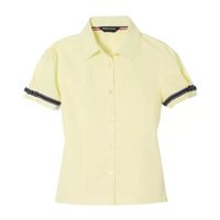 French Toast Little & Big Kid Girls Short Sleeve Embellished Blouse