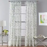 CHF Santa Barbara Rod Pocket Sheer Single Curtain Panel