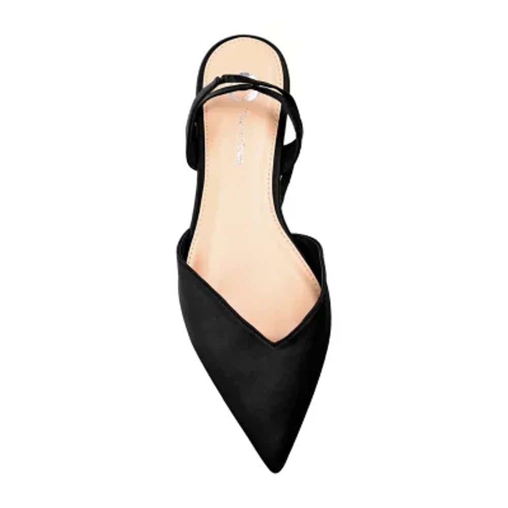 Journee Collection Theia Womens Pointed Ballet Flats