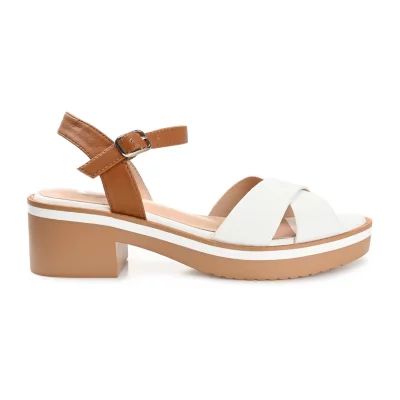 Journee Collection Womens Hilaree Heeled Sandals