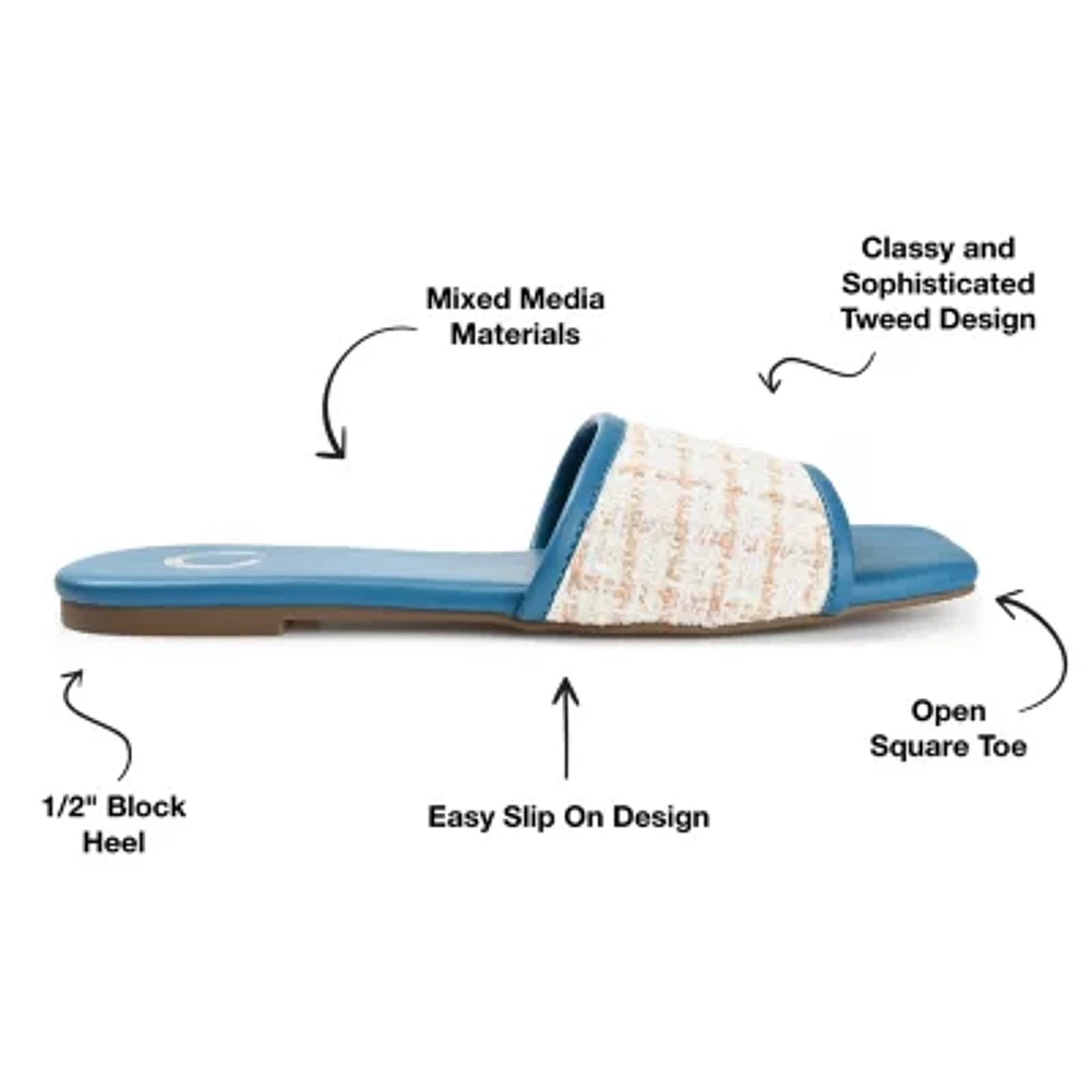 Journee Collection Womens Mikala Flat Sandals