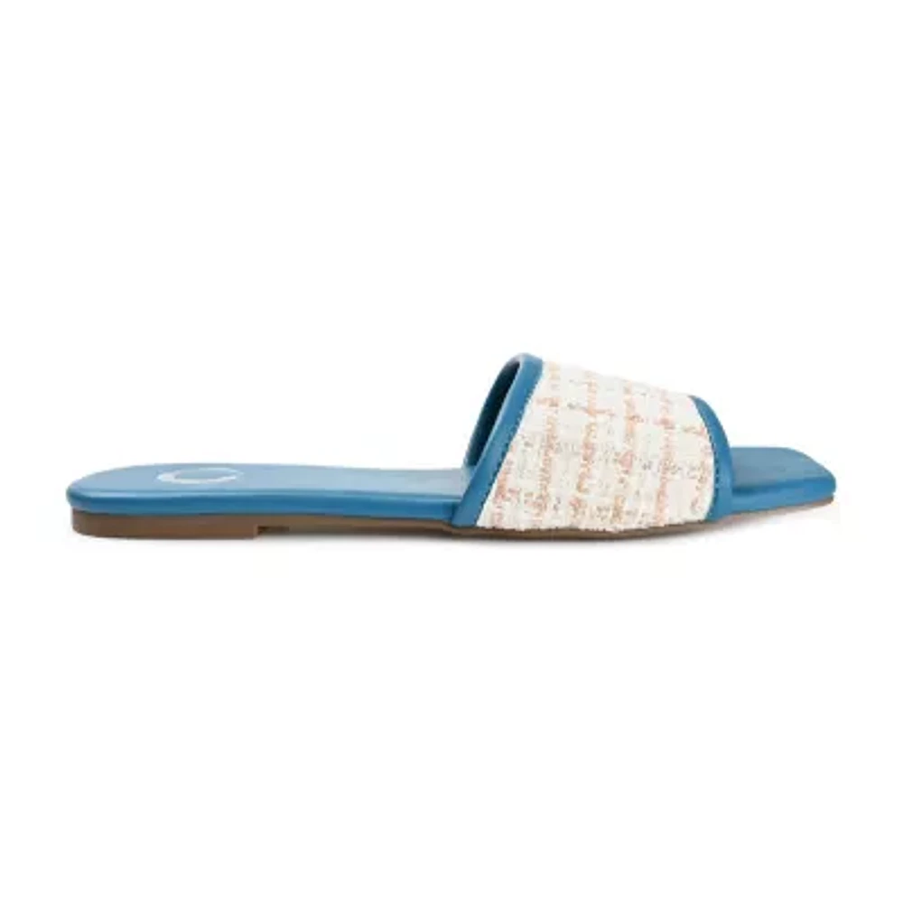 Journee Collection Womens Mikala Flat Sandals