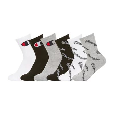 Champion 6 Pair Crew Socks Boys