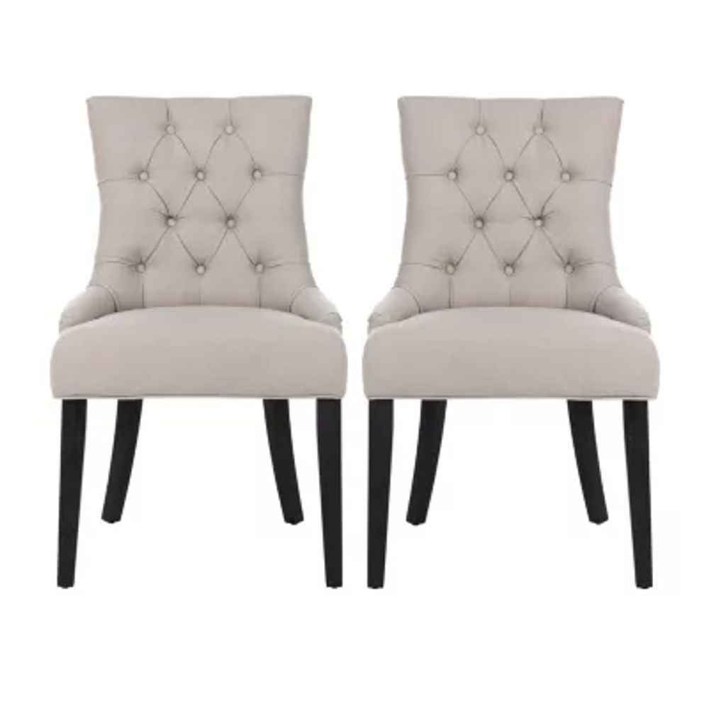 Abby Dining Collection 2-pc. Upholstered Tufted Chair