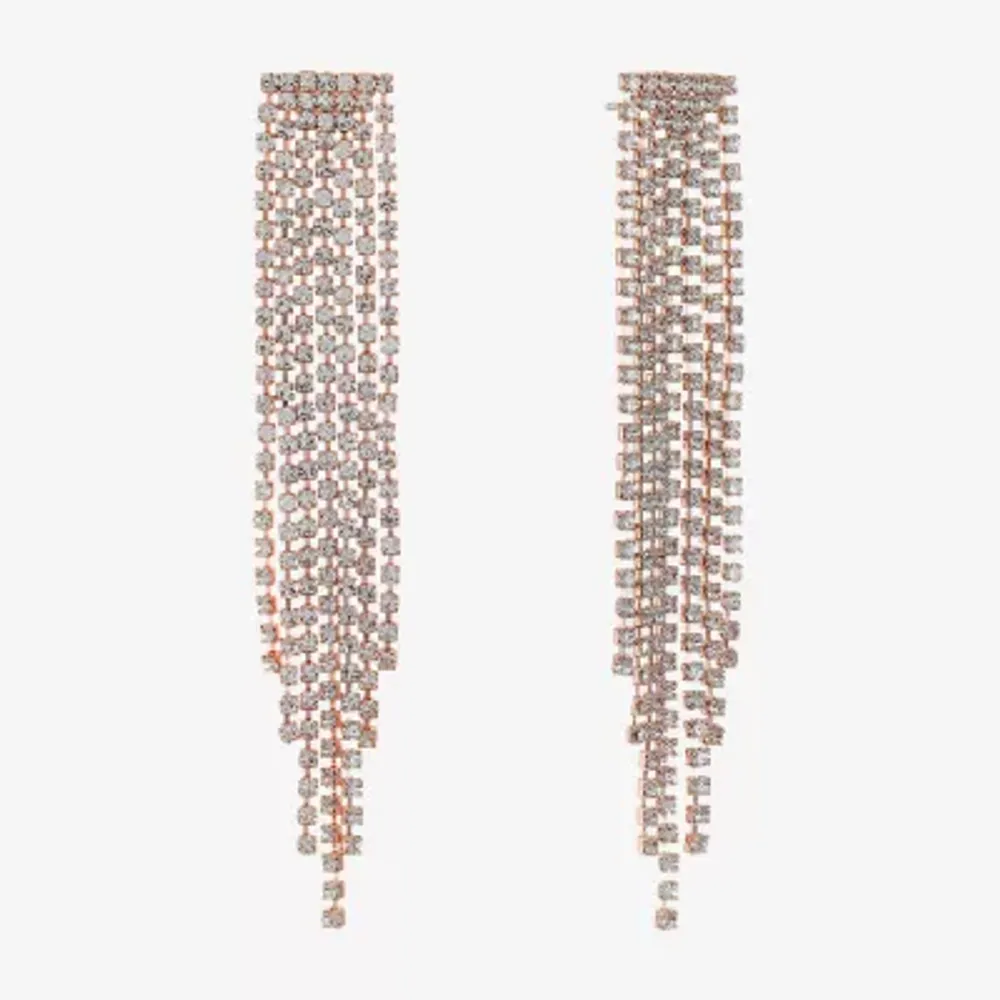 Monet Jewelry Timeless Rosegold Tone Chandelier Womens Hypoallergenic Drop Earrings