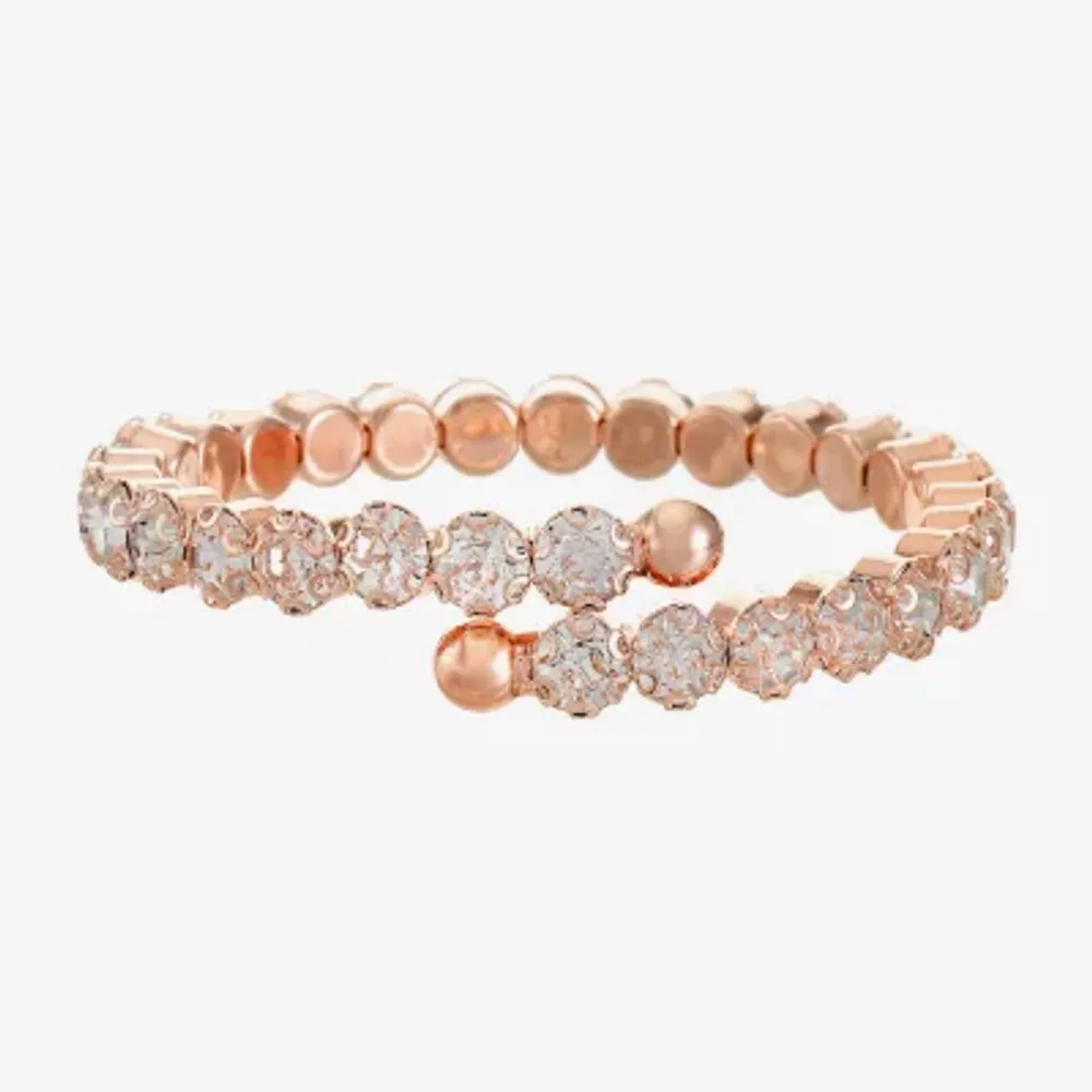 Monet Jewelry Timeless Rosegold Tone Womens Bangle Bracelet