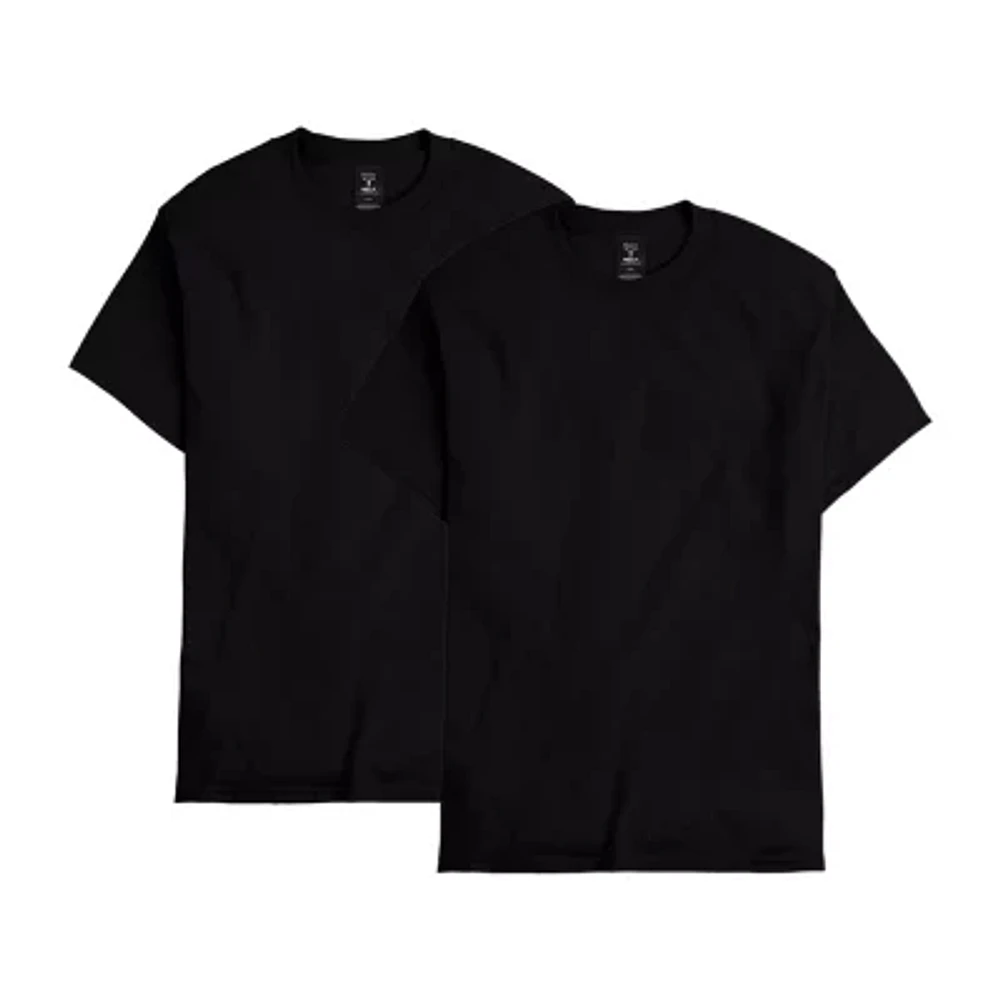 Hanes 2-Pack Heavyweight Unisex Adult Crew Neck Short Sleeve Active 2-pc. T-Shirt