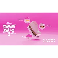 Clarks Cora Poppy Womens Cap Closed Toe Slip-On Shoe