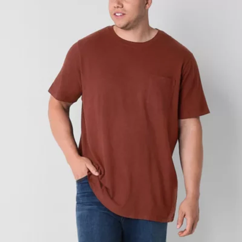 mutual weave Mens Crew Neck Short Sleeve Big and Tall T-Shirt