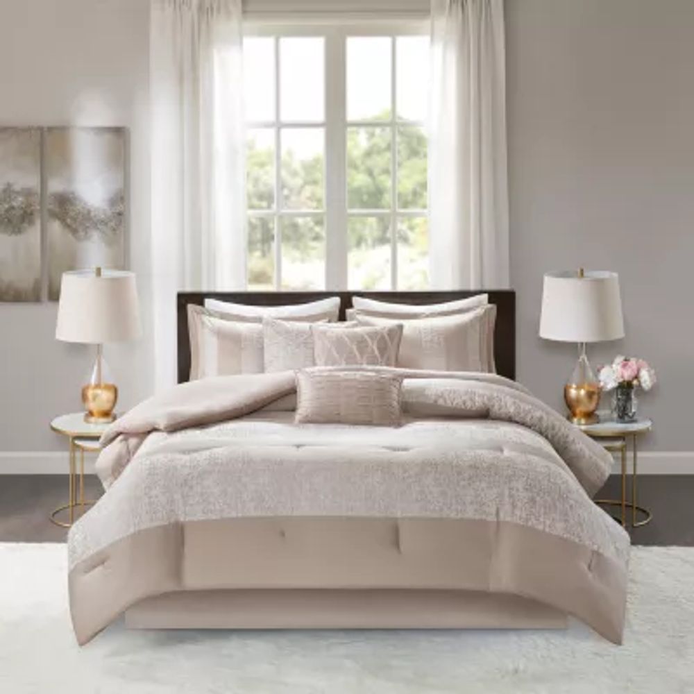 Madison Park Elicia 7-pc. Chenille Jacquard Comforter Set