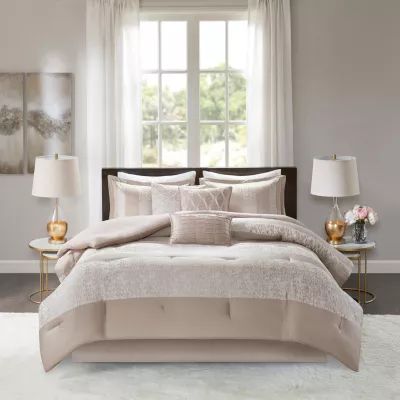 Madison Park Elicia 7-pc. Chenille Jacquard Comforter Set