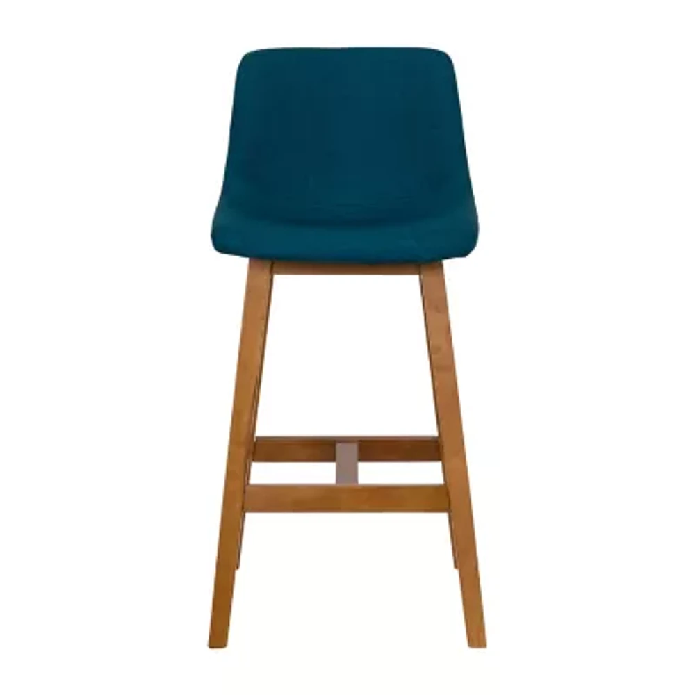 Corliving Nora 2-pc. Counter Height Upholstered Bar Stool