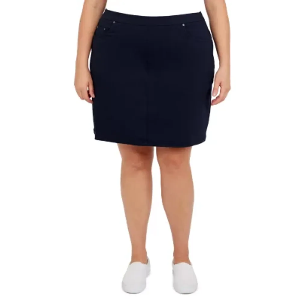 Hearts Of Palm Womens Mid Rise-Plus Skort