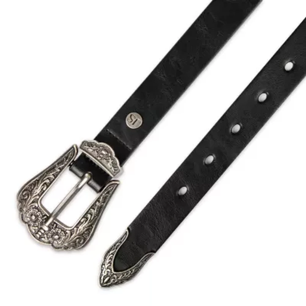 JS Jessica Simpson 1" Western 3 Piece Pack Womens Belt