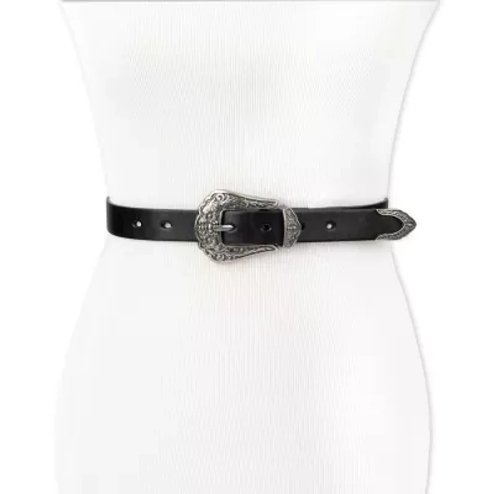 JS Jessica Simpson 1" Western 3 Piece Pack Womens Belt