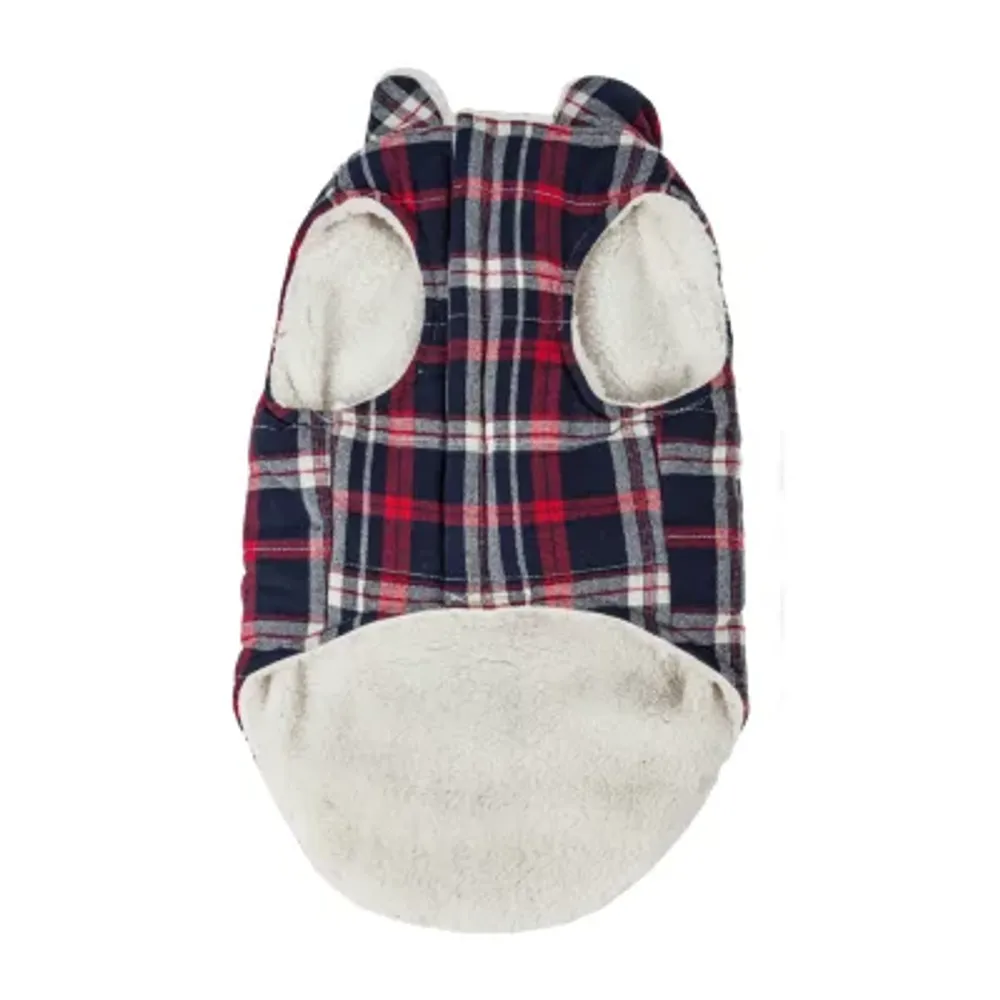 Pet Life ® 'Puddler' Classical Plaided Insulated Dog Coat Jacket