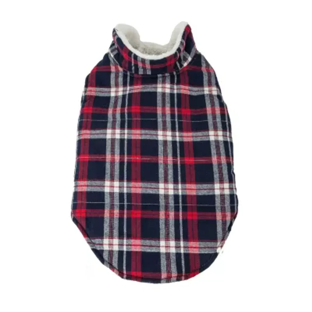 Pet Life ® 'Puddler' Classical Plaided Insulated Dog Coat Jacket