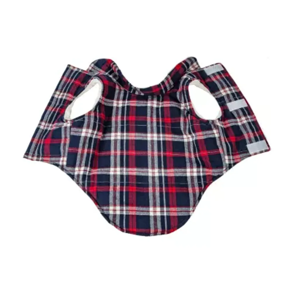Pet Life ® 'Puddler' Classical Plaided Insulated Dog Coat Jacket