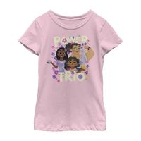 Disney Encanto Little & Big Kid Girls Crew Neck Short Sleeve Slim Fit Graphic T-Shirt