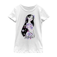 Disney Encanto Little & Big Kid Girls Crew Neck Short Sleeve Slim Fit Graphic T-Shirt
