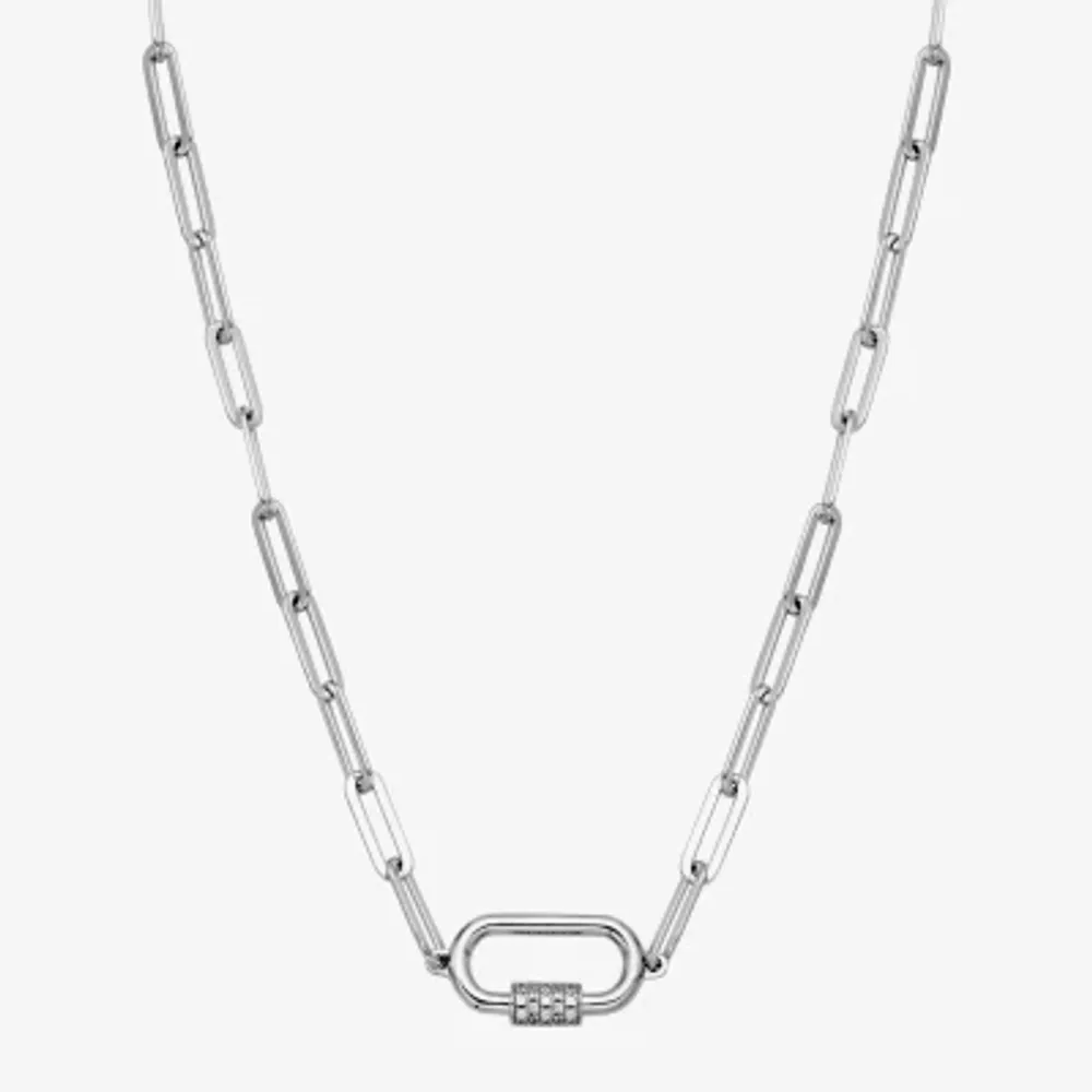 Paris 1901 By Charles Garnier Womens Sterling Silver 17 Inch Link Necklace