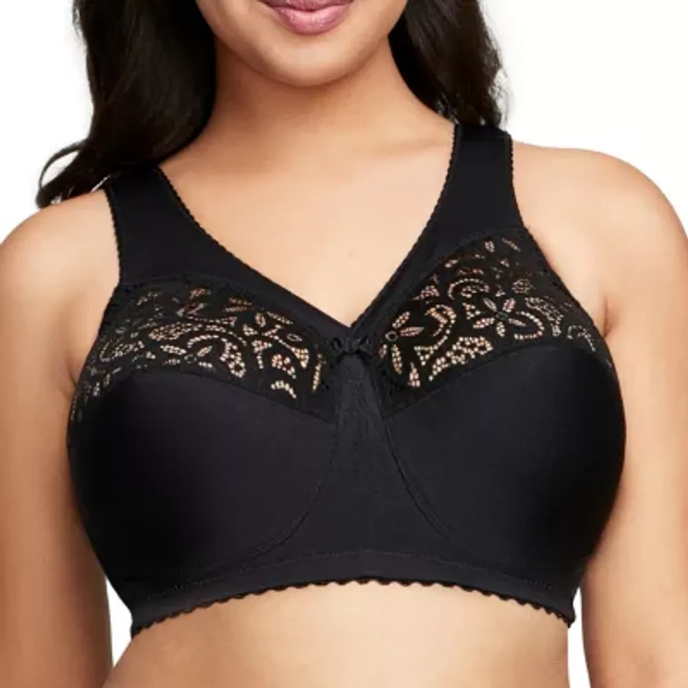 Glamorise Cotton Magic Lift® Support Unlined Wireless Full Coverage Bra 1001