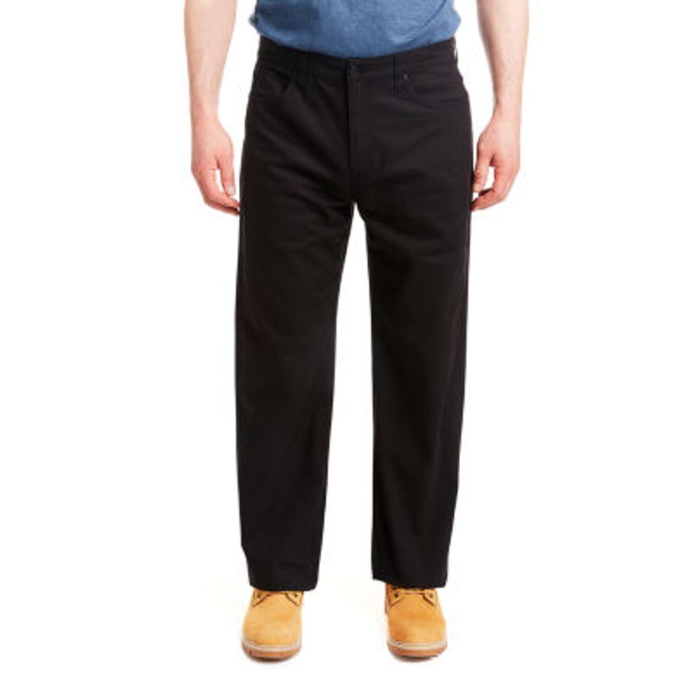 Smiths Workwear 5 Pocket Mens Straight Relaxed Fit Flat Front Pant