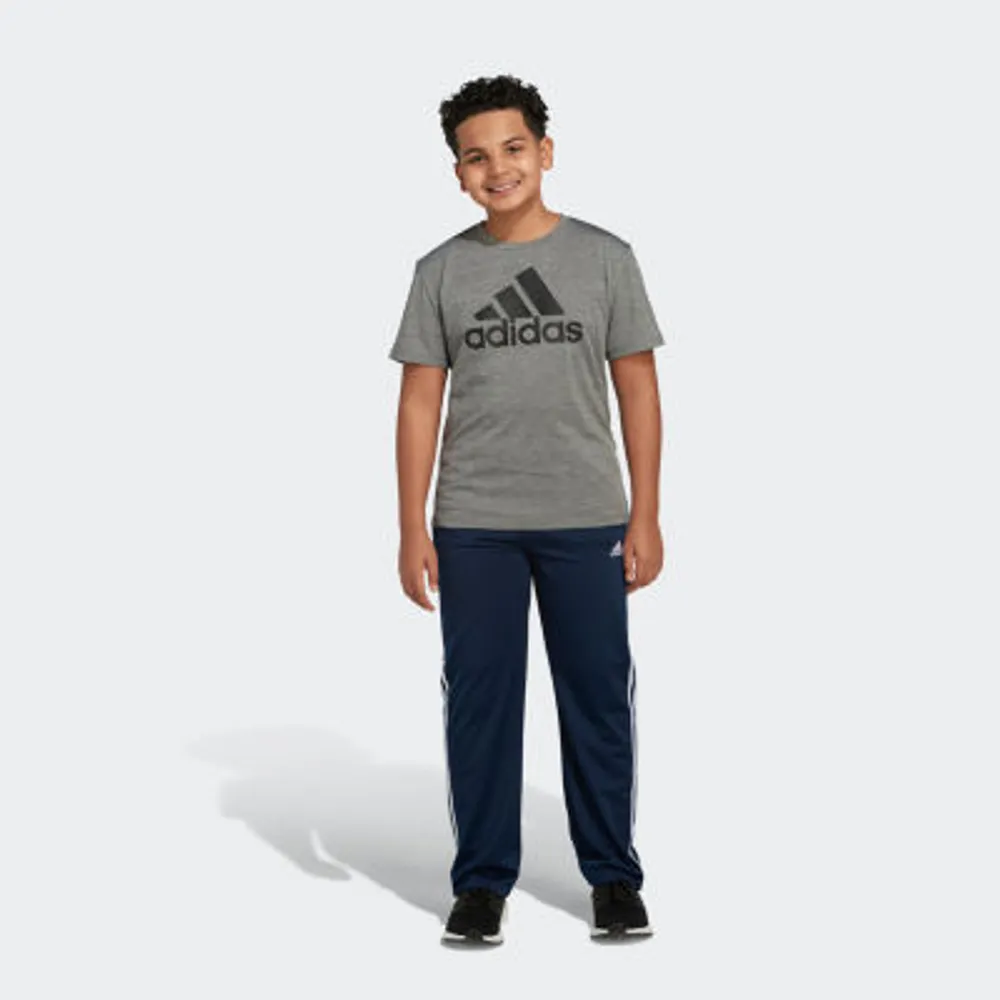adidas Big Kid Boys Crew Neck Short Sleeve Regular Fit Graphic T-Shirt
