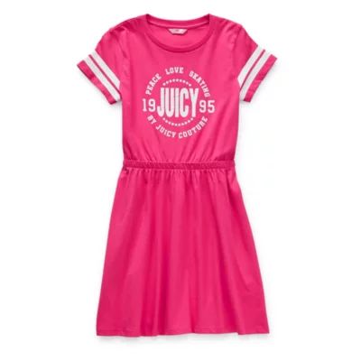 Juicy By Couture Little & Big Kid Girls Short Sleeve Skater Dress