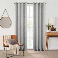 Fieldcrest Arden Diamond Brush Cotton Grommet Top Sheer Single Curtain Panel