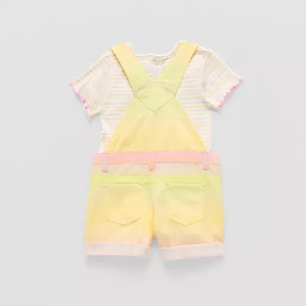 Little Lass Toddler Girls 2-pc. Shortall Set