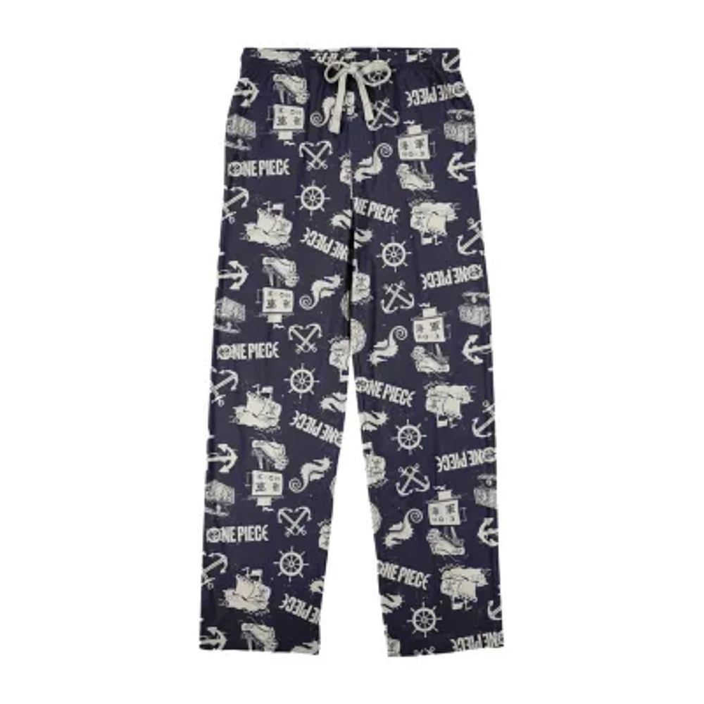 Live Action Maritime Icons Mens Fleece 1 Pair Pajama Pants