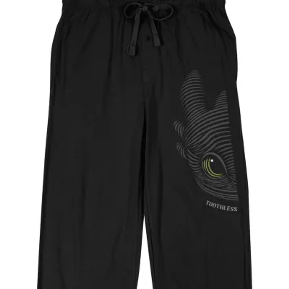Dragon Toothless Mens Fleece 1 Pair Pajama Pants