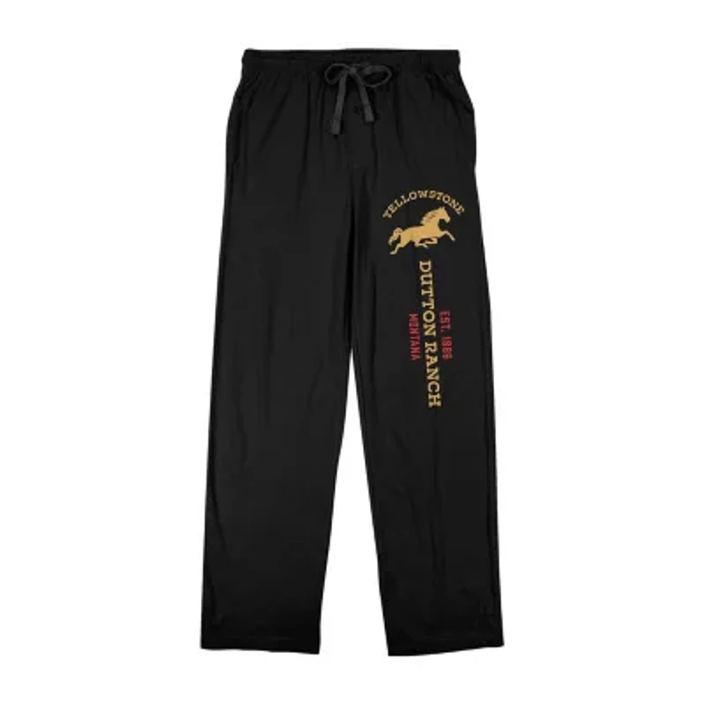 Yellowstone Series Mens Fleece 1 Pair Pajama Pants