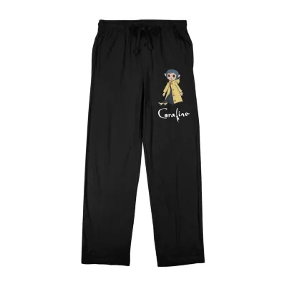 Coraline Character Mens Fleece 1 Pair Pajama Pants