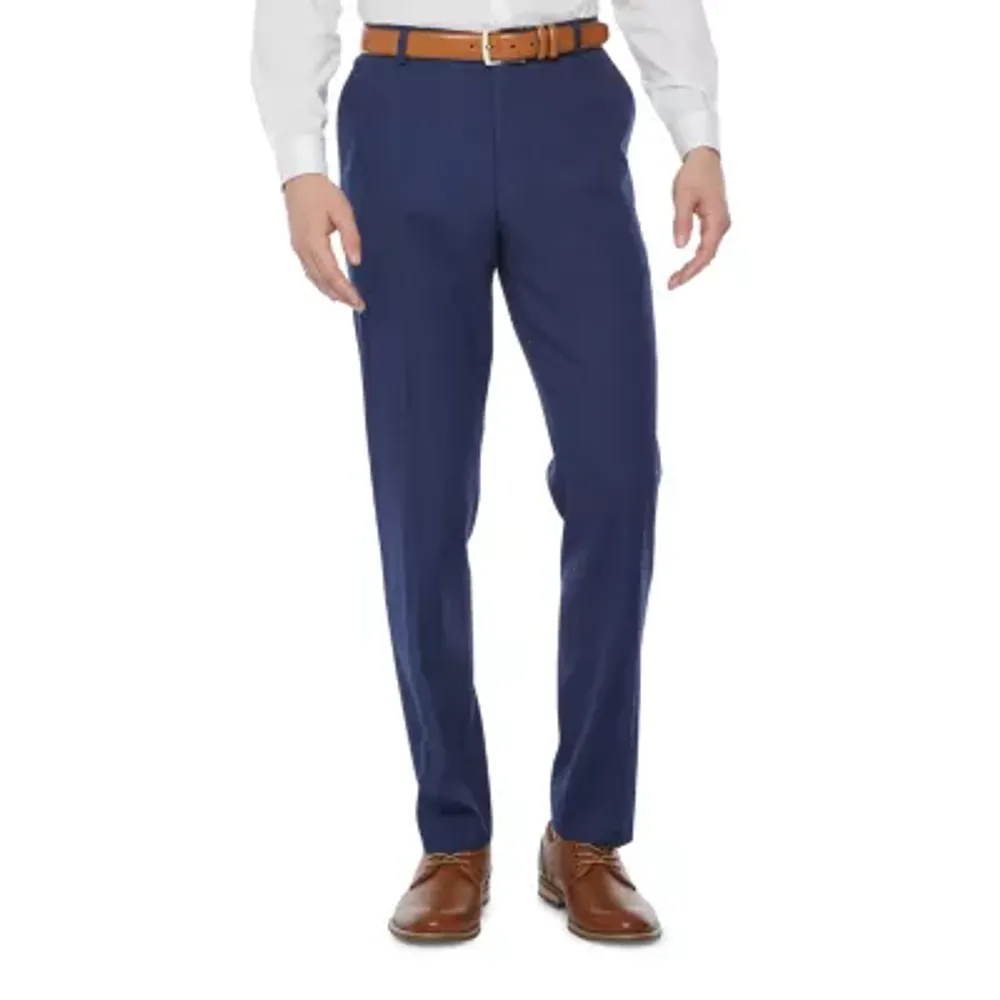 J. Ferrar Ultra Comfort Mens Big and Tall Classic Fit Flat Front Suit Pant