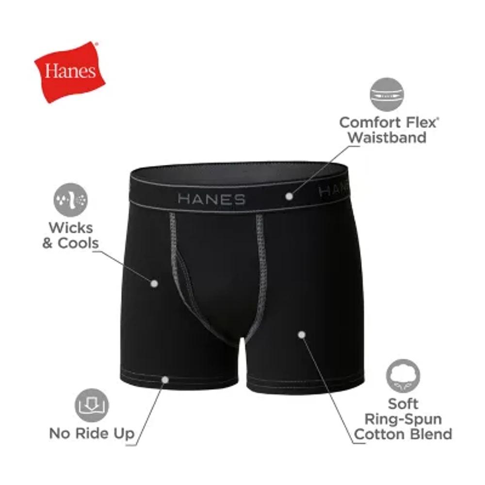 Hanes Big Kid Boys 10 Pack Boxer Briefs Bubf10