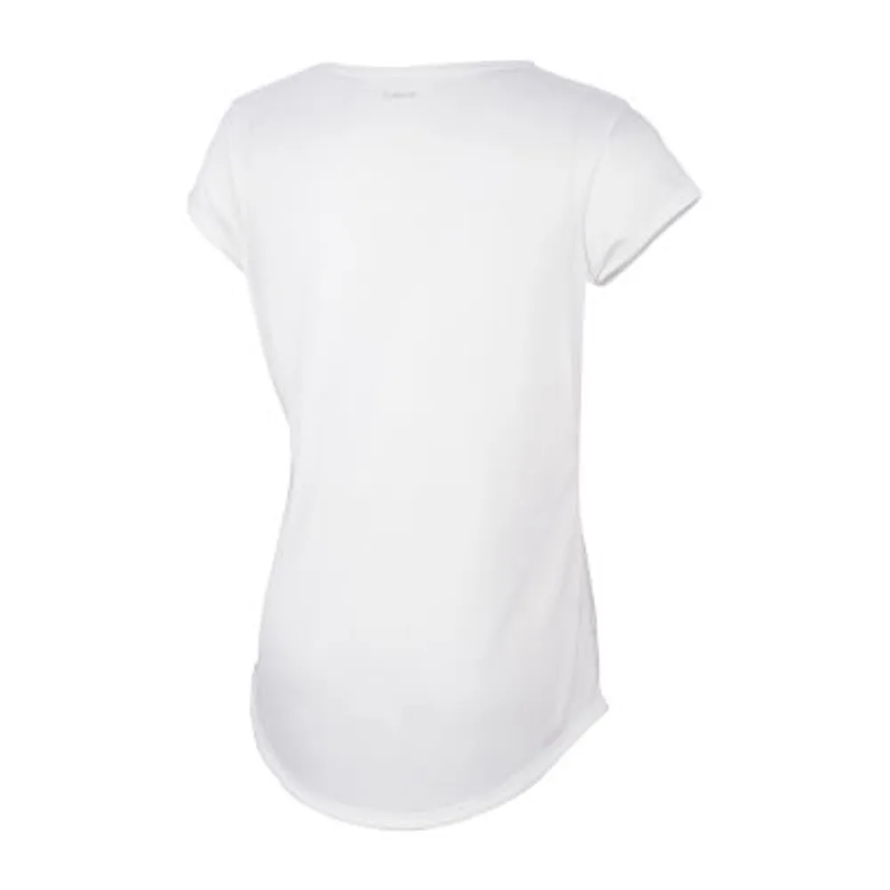 adidas Big Kid Girls Round Neck Short Sleeve Classic Fit Graphic T-Shirt