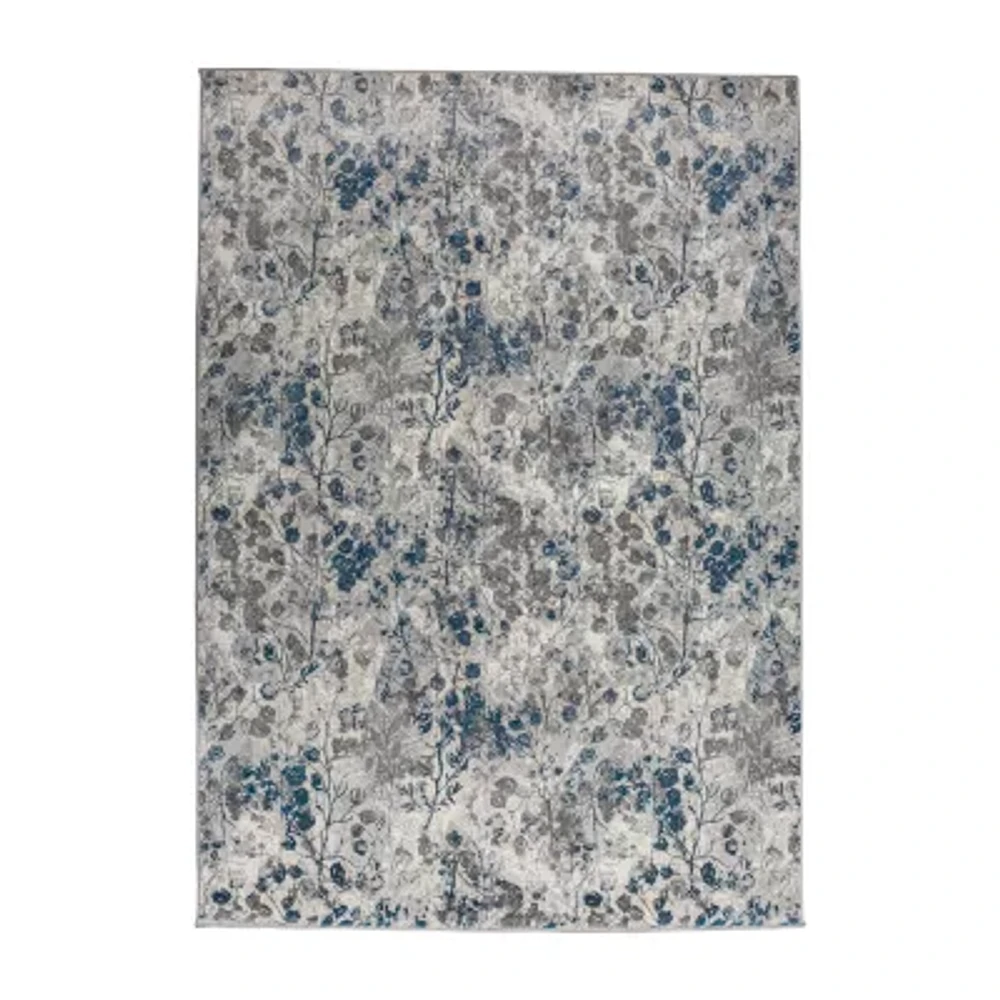 Radici Usa Livigno Floral Washable Indoor Rectangular Accent Rug