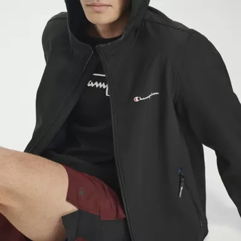 Champion Mens Hooded Water Resistant Midweight Softshell Jacket