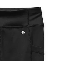 Xersion Active Little & Big Kid Girls Quick Dry High Rise 7/8 Ankle Legging