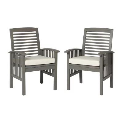 Willard Collection Patio Dining Chair-Set of 2