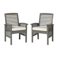 Willard Collection Patio Dining Chair-Set of 2