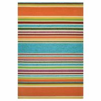 Couristan Covington Sherbert Stripe Striped Hooked Rectangular Accent Rug